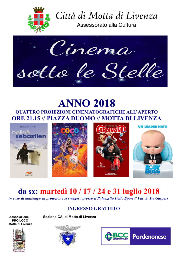 proposte culturali cinema_CAI MOTTA